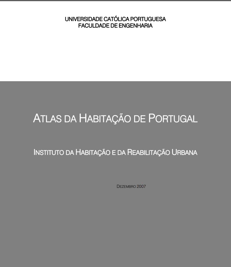 Atlas da Habitação em Portugal